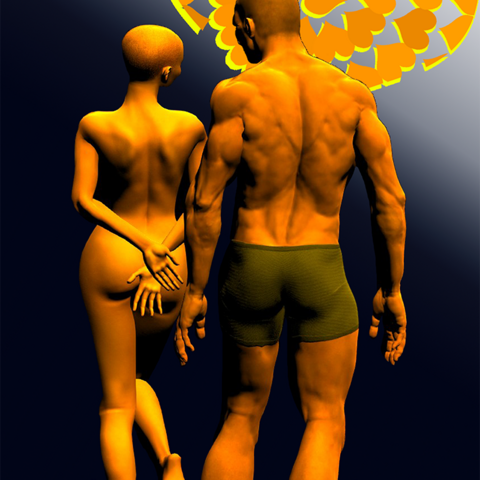 No, no, there is no magic in a plain old heart.  Here it is made of hearts again.